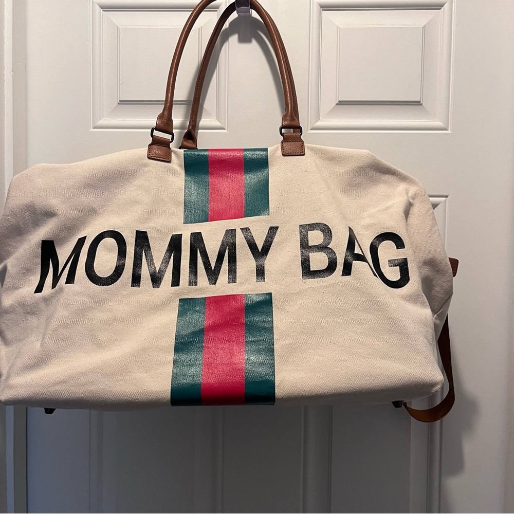 Childhome XL Travel Diaper Bag - Mommy Bag Canvas Tote